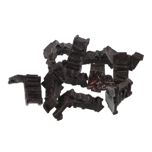 Vaguelly 10Stücke Miniature Stair Decor Resin Dollhouse Furniture Tiny House Stairs Realistic Micro Landscape Accessories for Decoration von Vaguelly