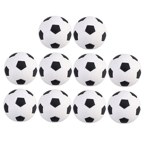 Vaguelly 10Stücke Teiliges Mini Fußball Stressbälle aus PU Material für Gastgeschenke zur Stressbewältigung für Partys und Sportliche Aktivitäten Dekompressionsspielzeug von Vaguelly