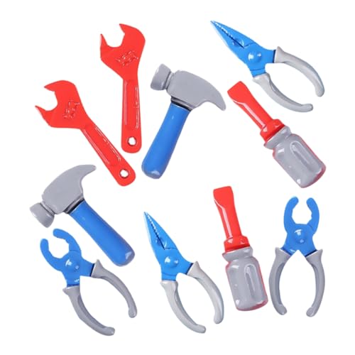 Vaguelly 10er Set Simulationstool Puppe Mini-Tool-Ornamente Miniaturwerkzeuge Für Mini-Sachen Mini-Werkzeuge Plastik von Vaguelly