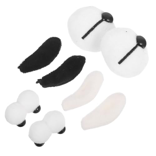 Vaguelly 10er Set süße Hundeanhänger für Clogs: Plüschaugen, Welpenohren, Nase, DIY-Zubehör für Strand-Clogs, Tragetaschen, wasserdichte Geldbörsen, Taschenbeutel, Cartoon-Jacken, Handschuhe Vaguelly 10er Set süße Hundeanhänger für Clogs: Plüschaugen, Welpenohren, Nase, DIY-Zubehör für Strand-Clogs, Tragetaschen, wasserdichte Geldbörsen, Taschenbeutel, Cartoon-Jacken, Handschuhe von Vaguelly