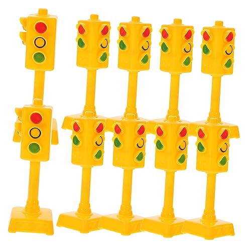Vaguelly 10pcs Ampelmodell Mini-verkehrszeichen Verkehrszeichen Verkehrsschild Ampel Aus Kunststoff Verkehrsindikatormodell Ampel-kuchendekor Ampel Abs Yellow Vaguelly 10pcs Ampelmodell Mini-verkehrszeichen Verkehrszeichen Verkehrsschild Ampel Aus Kunststoff Verkehrsindikatormodell Ampel-kuchendekor Ampel Abs Yellow von Vaguelly