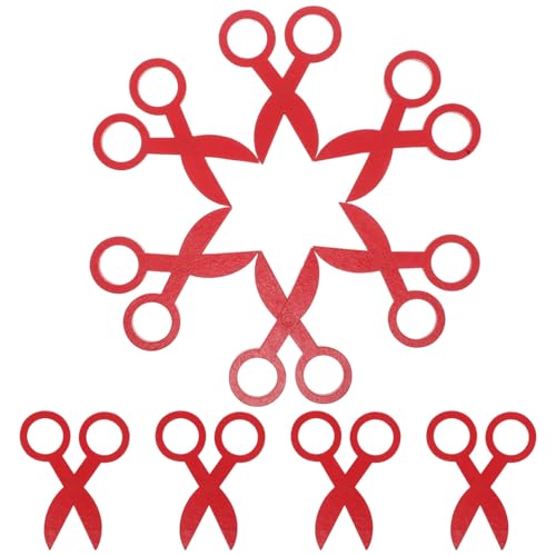 Vaguelly 10pcs Scherenspielzeug Für Lernaktivitäten Zum Kleinkind Adaptive Schere Scherenschnitt Für Scrapbooking-zubehör Kleinkind Basteln Studentische Schere Hölzern Rot von Vaguelly