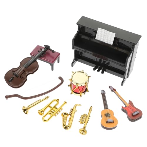 Vaguelly 11 Teiliges Miniatur Instrumente Set Für Puppenhaus Vielfältige Musikinstrumente Zur Dekoration Und Zum Perfekt Für Und Als Puppenhaus Zubehör Mini Instrumente Vaguelly 11 Teiliges Miniatur Instrumente Set Für Puppenhaus Vielfältige Musikinstrumente Zur Dekoration Und Zum Perfekt Für Und Als Puppenhaus Zubehör Mini Instrumente von Vaguelly