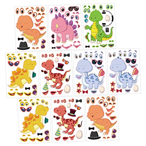 Vaguelly 12 Blatt DIY Dinosaur Puzzle Aufkleber Teiliges Cartoon Dinosaurier Sticker für Kindergeburtstage Einfach Anzubringen Entfernen für Kreative Party Dekorationen und Bastelprojekte Vaguelly 12 Blatt DIY Dinosaur Puzzle Aufkleber Teiliges Cartoon Dinosaurier Sticker für Kindergeburtstage Einfach Anzubringen Entfernen für Kreative Party Dekorationen und Bastelprojekte von Vaguelly
