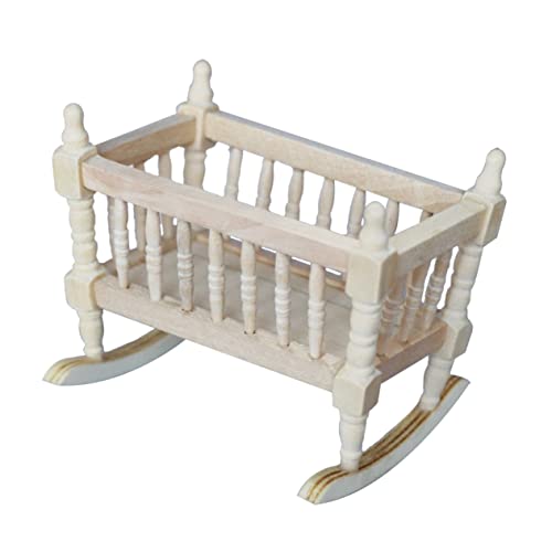 Vaguelly 1pc Miniatur Holz Wiege Realistische Miniatur Möbel Ihre Puppenhaus Vaguelly 1pc Miniatur Holz Wiege Realistische Miniatur Möbel Ihre Puppenhaus von Vaguelly