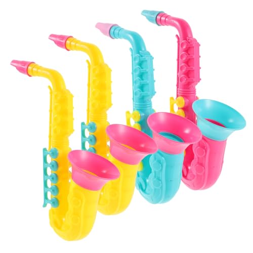 Vaguelly 12 STK Saxophon Spielzeug Saxophon-Ornament Saxophon aus Kunststoff Spielzeuge Kinderspielzeug Simulation Saxophonspielzeug Nachahmung eines Saxophonspielzeugs Haushalt Geschenk von Vaguelly
