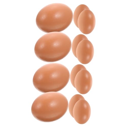 Vaguelly 12 STK nachgeahmte Eier Basteleier dekorieren künstliche Eier zum Dekorieren Spielzeug für Kinder kinderspielzeug gefälschtes Essen Modelle Eier für Nistkästen Eieranzeige Riese von Vaguelly