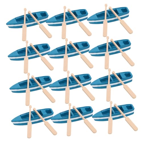 Vaguelly 12 Sätze Mini Ruderboot Deko aus Holz mit Paddeln Kleine Kanumodelle für Garten DIY Bastelprojekte Feengarten und Nautische Wohnaccessoires Vaguelly 12 Sätze Mini Ruderboot Deko aus Holz mit Paddeln Kleine Kanumodelle für Garten DIY Bastelprojekte Feengarten und Nautische Wohnaccessoires von Vaguelly