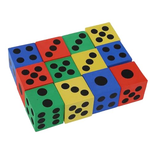 Vaguelly 12 Stück Bunte Schaumstoffwürfel für Kreative Mehrseitige Spielwürfel für Partys Spiele und Lernaktivitäten Groß Zufällige Farben Zufällige Farbe Zufällige Farbe Vaguelly 12 Stück Bunte Schaumstoffwürfel für Kreative Mehrseitige Spielwürfel für Partys Spiele und Lernaktivitäten Groß Zufällige Farben Zufällige Farbe Zufällige Farbe von Vaguelly