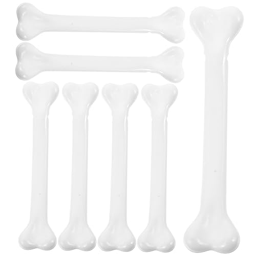 Vaguelly 12 Stück Halloween-Deko-Stütze Halloween Dekoration Halloween-Dekoration ziernieten Wurzel Skelett Geist dekorativer Halloween menschlicher Knochen gefälschter Knochen Plastik Weiß von Vaguelly