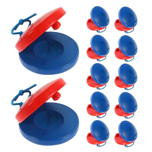 Vaguelly 12 Stück Holzkastagnetten für Kinder: Fingerschlaginstrumente – Musikspielzeug für Kleinkinder zum Erlernen des Rhythmus in der frühen Kindheit Vaguelly 12 Stück Holzkastagnetten für Kinder: Fingerschlaginstrumente – Musikspielzeug für Kleinkinder zum Erlernen des Rhythmus in der frühen Kindheit von Vaguelly