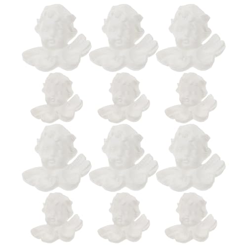 Vaguelly 12 Stück Miniatur Engel Kopf Deko Shower Favor Engel Statue Party Dekoration Leichte Kunststofffiguren mit Feiner Verarbeitung Vaguelly 12 Stück Miniatur Engel Kopf Deko Shower Favor Engel Statue Party Dekoration Leichte Kunststofffiguren mit Feiner Verarbeitung von Vaguelly