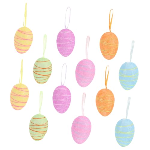 Vaguelly 12 Stück Ostereier Dekore Dekorative Ostereier Ornamente Wiederverwendbare Osterdekorationen Dekorative Eier Kreative Eier Füllung Osterparty Ornamente Vaguelly 12 Stück Ostereier Dekore Dekorative Ostereier Ornamente Wiederverwendbare Osterdekorationen Dekorative Eier Kreative Eier Füllung Osterparty Ornamente von Vaguelly