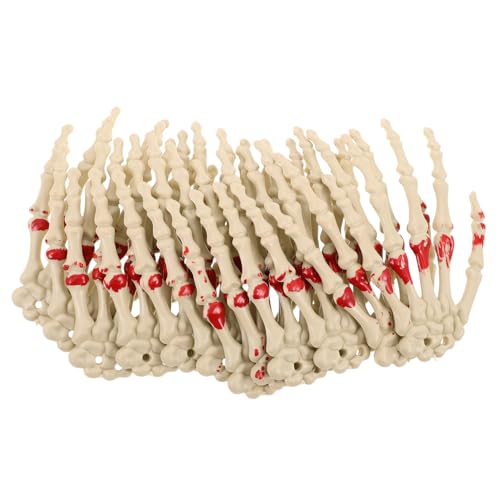 Vaguelly 12 Stück Skeletthände Aus Kunststoff Halloween Skeletthände Knochen Requisite Für Halloween Dekoration Zubehör Für Den Spukhausfriedhof Vaguelly 12 Stück Skeletthände Aus Kunststoff Halloween Skeletthände Knochen Requisite Für Halloween Dekoration Zubehör Für Den Spukhausfriedhof von Vaguelly