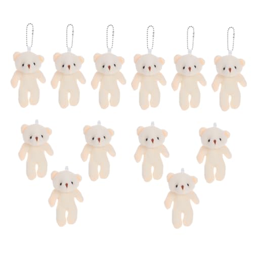 Vaguelly 12 Stück Süße Mini als Schlüsselanhänger für Diy Projekte Weiche Stofftiere für Party Dekorationen und Hochzeiten von Vaguelly