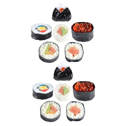 Vaguelly 12 Stück Sushi-Modell Machen realistisch Lebensecht Sushi künstlich Japanisches Sushi Sushi Attrappe Essen vorgeben Lebensmittel-Requisiten zur Präsentation PVC Vaguelly 12 Stück Sushi-Modell Machen realistisch Lebensecht Sushi künstlich Japanisches Sushi Sushi Attrappe Essen vorgeben Lebensmittel-Requisiten zur Präsentation PVC von Vaguelly
