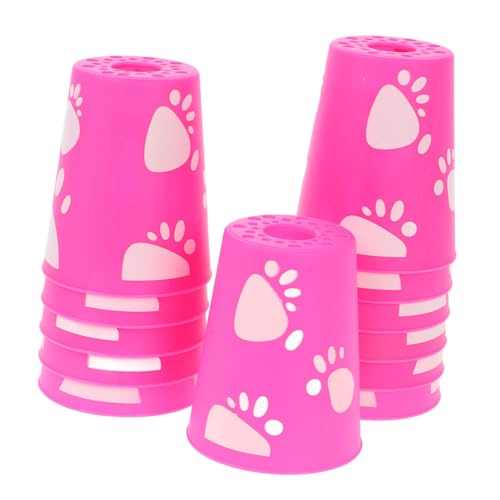 Vaguelly 12 Stück Tassen stapeln Stack-Cup-Spiel Stapelbecher Stapelbare Becher für Schnelligkeitstraining Stapelspiele Pokalstapelspiel Spiel zum Stapeln von Bechern Gamer-Cup Plastik Rosy Vaguelly 12 Stück Tassen stapeln Stack-Cup-Spiel Stapelbecher Stapelbare Becher für Schnelligkeitstraining Stapelspiele Pokalstapelspiel Spiel zum Stapeln von Bechern Gamer-Cup Plastik Rosy von Vaguelly