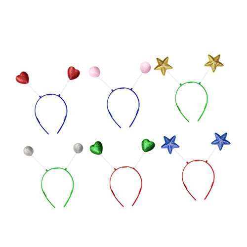 Vaguelly 12 Stück Teiliges Glitzer Stirnband mit Elastischem Leichtem Material Herz Stern und Ball Design Farblich Zufällig für Mädchen Karneval Kostümparty Weihnachten Zufällige Farbe Vaguelly 12 Stück Teiliges Glitzer Stirnband mit Elastischem Leichtem Material Herz Stern und Ball Design Farblich Zufällig für Mädchen Karneval Kostümparty Weihnachten Zufällige Farbe von Vaguelly