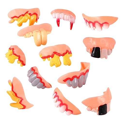 Vaguelly 12 Stück Teiliges Künstliche Halloween Zähne Mix Stil Alveolardesign Für Erwachsene Lustiges Zombie Kostüm Party Zubehör Vaguelly 12 Stück Teiliges Künstliche Halloween Zähne Mix Stil Alveolardesign Für Erwachsene Lustiges Zombie Kostüm Party Zubehör von Vaguelly