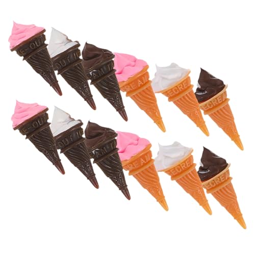 Vaguelly 12 Stück Teiliges Mini-Eiscreme-dekor aus Resin Realistische Miniatur Eistüten für Puppenhaus Küche Vielseitige Mini-Dessert Figuren Miniatur Haus Dekoration Zubehör Vaguelly 12 Stück Teiliges Mini-Eiscreme-dekor aus Resin Realistische Miniatur Eistüten für Puppenhaus Küche Vielseitige Mini-Dessert Figuren Miniatur Haus Dekoration Zubehör von Vaguelly