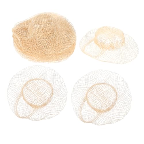 Vaguelly 12 Stück Teiliges Mini Strohhut Handgewebt Kleine Dekorative Puppenhüte Naturfarbene Miniaturhüte für DIY Bastelarbeiten Puppenhausdekoration und Kreative Accessoires von Vaguelly