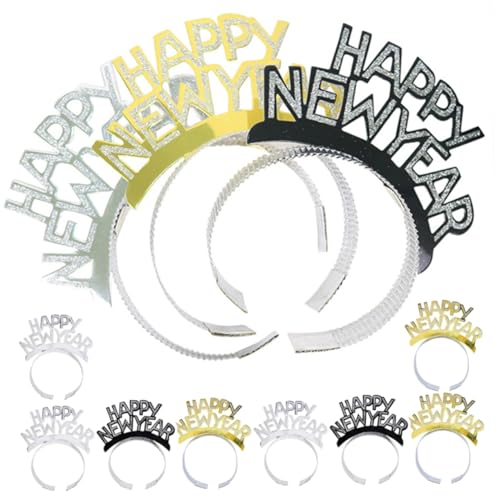 Vaguelly 12 Stück Teiliges Neujahrs Stirnband Dekorative Party Kopfbedeckung für Silvester Hochwertiges Design für Männer und Frauen für Fotos und Cosplay Vaguelly 12 Stück Teiliges Neujahrs Stirnband Dekorative Party Kopfbedeckung für Silvester Hochwertiges Design für Männer und Frauen für Fotos und Cosplay von Vaguelly