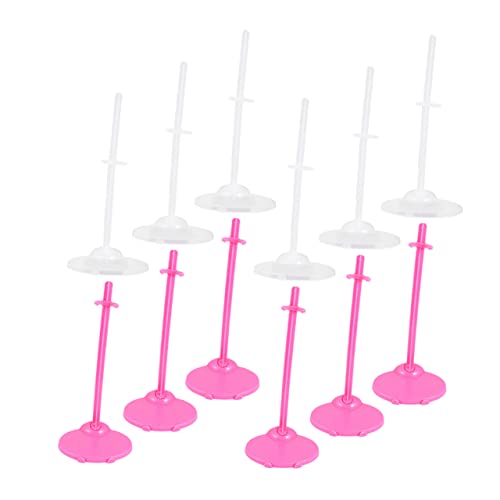 Vaguelly 12 Stück Teiliges Puppenständer Transparente und Pinke Figurenhalter Stabile Doll Display Ständer für Actionfiguren und Puppen Kreatives Design für Kindersichere Präsentation und Vaguelly 12 Stück Teiliges Puppenständer Transparente und Pinke Figurenhalter Stabile Doll Display Ständer für Actionfiguren und Puppen Kreatives Design für Kindersichere Präsentation und von Vaguelly