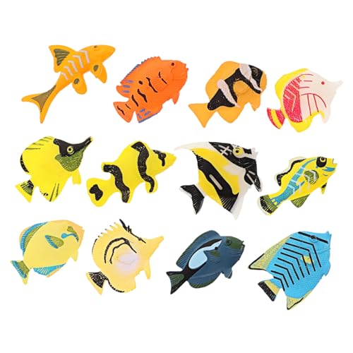 Vaguelly 12 Stück Teiliges Set Miniatur Tropische Fische Figuren Realistische Dekoration für Aquarien Sichere Materialien Lifelike Meerestiere Ornamente für Fischliebhaber Vaguelly 12 Stück Teiliges Set Miniatur Tropische Fische Figuren Realistische Dekoration für Aquarien Sichere Materialien Lifelike Meerestiere Ornamente für Fischliebhaber von Vaguelly
