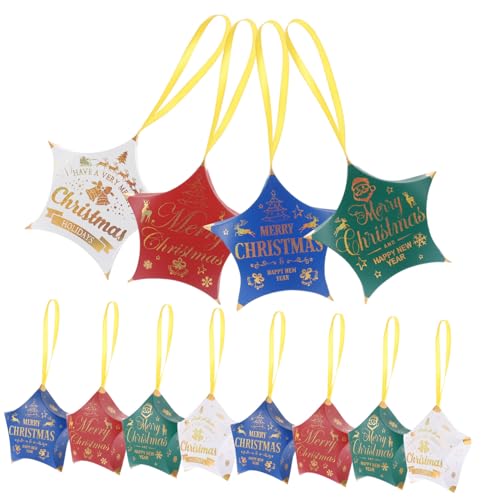 Vaguelly 12 Stück Weihnachtsboxen Sternform Farben für und Süßigkeiten Weihnachtsbaum Dekoration und Party Accessoire Vaguelly 12 Stück Weihnachtsboxen Sternform Farben für und Süßigkeiten Weihnachtsbaum Dekoration und Party Accessoire von Vaguelly