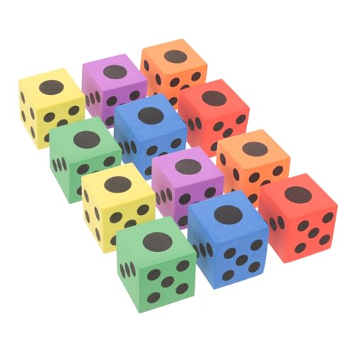 Vaguelly 12 Stück Würfeln kinderzimmer kinderspielzeug kleinkindspielzeug Toys für draußen spielsachen Lernspielzeug, die Würfel große Würfel Vaguelly 12 Stück Würfeln kinderzimmer kinderspielzeug kleinkindspielzeug Toys für draußen spielsachen Lernspielzeug, die Würfel große Würfel von Vaguelly