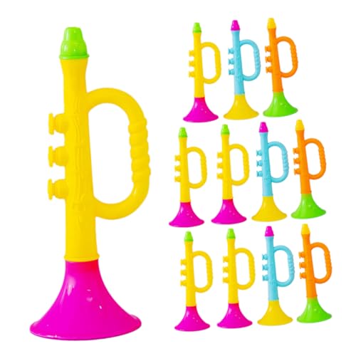 Vaguelly 12 Stück simuliertes Musikinstrument- musikinstrumente Musikinstrument musikalisches musikspielzeug Fußballhorn- Hornspielzeug Plastik von Vaguelly