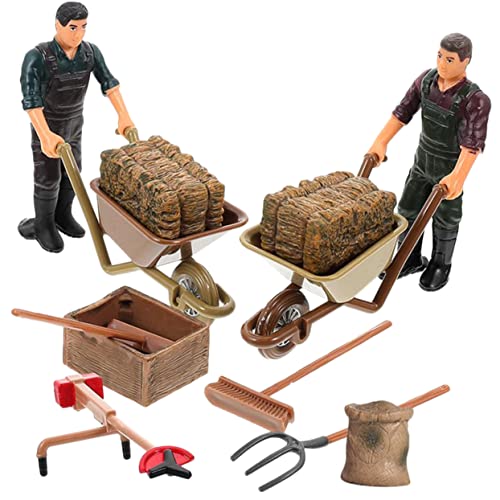 Vaguelly 12 Stücke Miniatur Bauernhof Figuren Spielzeug Bauernhof Set Miniatur Werkzeuge Für Mädchen Landschaft Decor Vaguelly 12 Stücke Miniatur Bauernhof Figuren Spielzeug Bauernhof Set Miniatur Werkzeuge Für Mädchen Landschaft Decor von Vaguelly