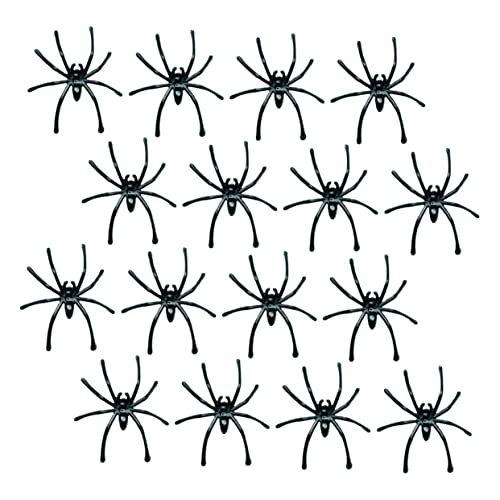 Vaguelly 120 Stück Teiliges Halloween Deko Set Kunststoffspinnen Realistisch und Gruselig Lebensnahe Fake Spiders für Party und Outdoor Dekoration für Halloween und Geisterfest von Vaguelly