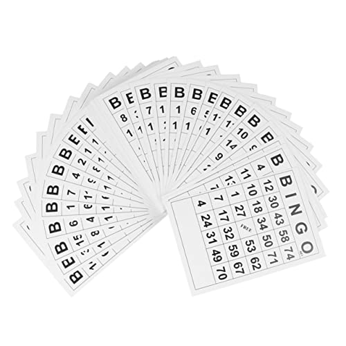 Vaguelly 120St Bingo-Karten Bingo familienspiele brettspielr Geburtstagsparty Spielkarten brettspiele Showcase Karten für Pokerspiele Sammelzubehör Haushaltspartyspiel Papier Weiß Vaguelly 120St Bingo-Karten Bingo familienspiele brettspielr Geburtstagsparty Spielkarten brettspiele Showcase Karten für Pokerspiele Sammelzubehör Haushaltspartyspiel Papier Weiß von Vaguelly