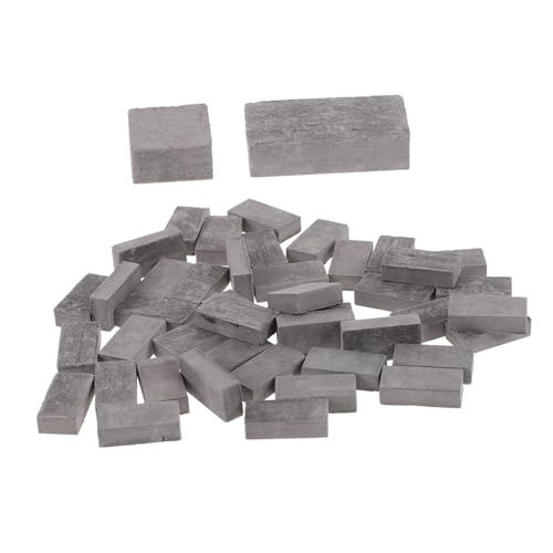 Vaguelly 120St Mini-Steine Felsen Schleifblock Landschaft Ziegel Bausatz hühner spielsachen für bricketts Feengarten Mauerziegel Mikrolandschaftsdekoration Ton rot von Vaguelly