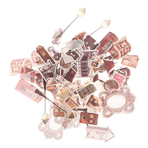 Vaguelly Vintage-Scrapbooking-Aufkleber-Set 120-teilig Zartes Blumen-Aufkleber-Set Tagebuch-Etiketten Memo-Aufkleber Mehrzweck- Für Jungen Und Mädchen Frauen Teenager von Vaguelly