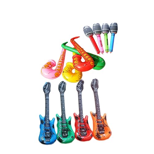Vaguelly Spielzeug Für Kinder 12St Musikspielzeug Aufblasbare Musikinstrumente Spielzeuge Partei aufblasbare Instrumente Aufblasbare Instrumente für Kinder Saxophon Requisiten von Vaguelly