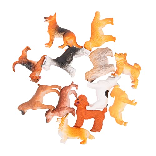 Vaguelly 12St Hundemodell Tiere Hundefigur Partyzubehör für Welpen Figuren Dackel spielzeughund für hundenapf Set realistisches Tiermodell lebensechte Tiermodellverzierungen PVC Vaguelly 12St Hundemodell Tiere Hundefigur Partyzubehör für Welpen Figuren Dackel spielzeughund für hundenapf Set realistisches Tiermodell lebensechte Tiermodellverzierungen PVC von Vaguelly
