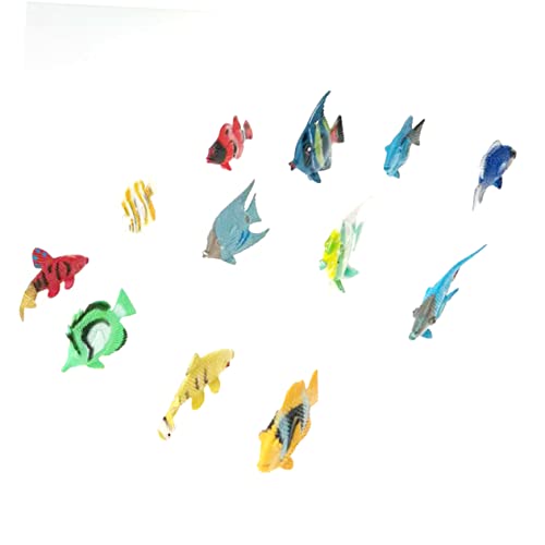 Vaguelly 12St Mini-Fischspielzeug Mini Tropische Fischspielzeuge schaumstoffwürfel schaukel für Erwachsene schrumpffolie Zoo Models Modelle Lernspielzeug für Kinder Zierfische Dunhuang von Vaguelly