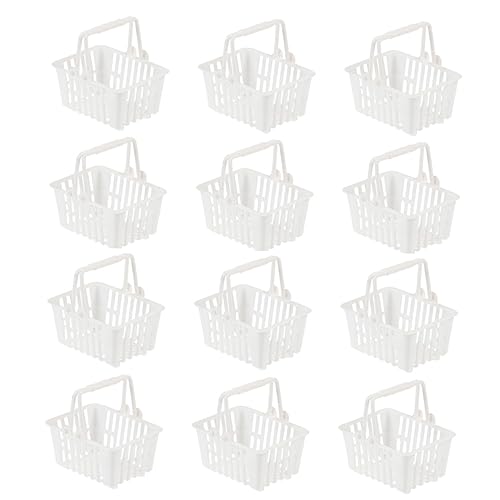 Vaguelly 12St Mini-Einkaufskorb kaufmannsladen kinderladen einkaufswagerl Massenspielzeug für Mini Körbe Korbspielzeug aus Kunststoff Mini-Süßigkeiten-Korb Plastik Weiß Vaguelly 12St Mini-Einkaufskorb kaufmannsladen kinderladen einkaufswagerl Massenspielzeug für Mini Körbe Korbspielzeug aus Kunststoff Mini-Süßigkeiten-Korb Plastik Weiß von Vaguelly