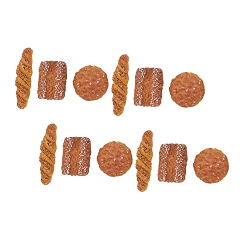 Vaguelly 12St Puppenhausbrot Mini-Lebensmittelverzierung Puppenhaus Requisiten Küche Rollenspiel Brotmodelle selber Machen Simulationsspielzeug winzige Hausbäckerei Mini-Brotdekor Harz von Vaguelly