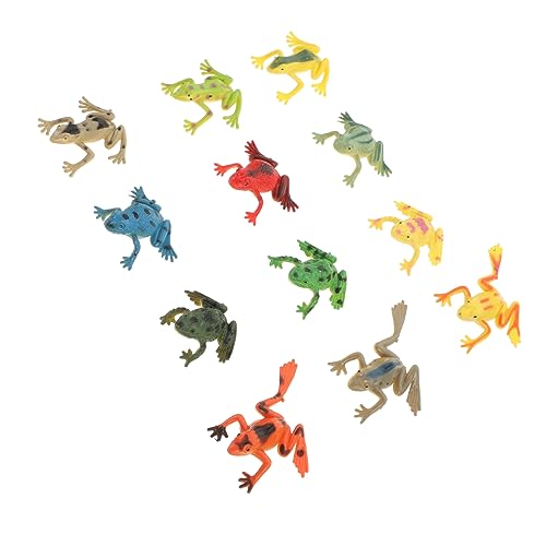 Vaguelly 12 Stück Krötenimitationen Für Jungen Und Mädchen Frosch-Party-Spielzeug Kunststoff Spielzeug Für Jungen Und Mädchen Frösche Zarte Kröten von Vaguelly