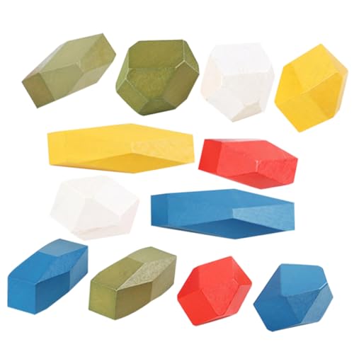 Vaguelly 12Stücke Stapelbausteine Holzspielzeug Für Lernspielzeug Hand Augen Koordination Bausteine Für Kreative Spielstunden Für Vorschulkinder Vaguelly 12Stücke Stapelbausteine Holzspielzeug Für Lernspielzeug Hand Augen Koordination Bausteine Für Kreative Spielstunden Für Vorschulkinder von Vaguelly