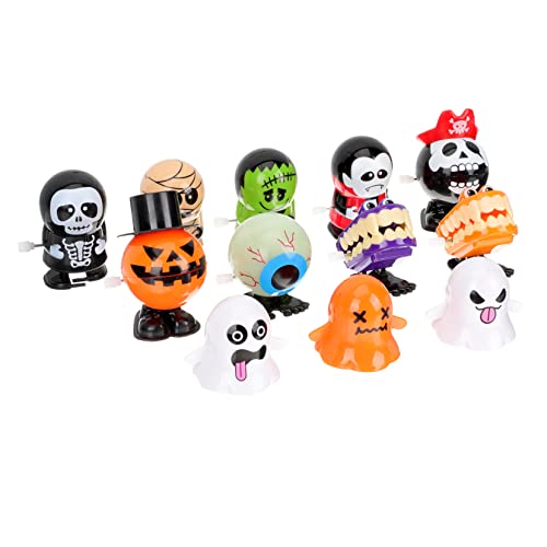 Vaguelly 12pcs Cartoon Uhrwerk Spielzeug Plastik Auf Halloween Walking Toys Party von Vaguelly