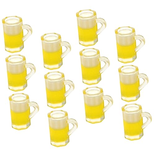 Vaguelly 12pcs Mini Simulation Bier Becher Harz Craft Tassen Mit Bierpuppenhaus Kleine Bierbecher Dekorationen Vaguelly 12pcs Mini Simulation Bier Becher Harz Craft Tassen Mit Bierpuppenhaus Kleine Bierbecher Dekorationen von Vaguelly