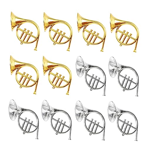 Vaguelly Horn-weihnachtsdekorationen 12 Stück Musikinstrument-Ornamente Für Die Weihnachtsbaumdekoration von Vaguelly