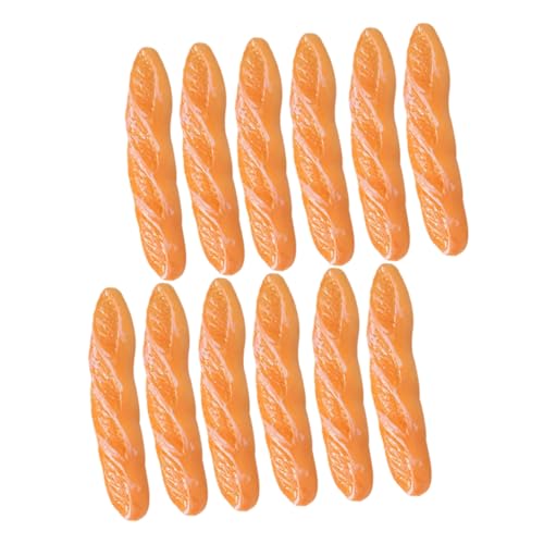 Vaguelly Mini-Brot- -Set Kunstharz Bastel-Simulation Mini-Brot-Modell für Puppenhaus Mini- -Ornament- von Vaguelly