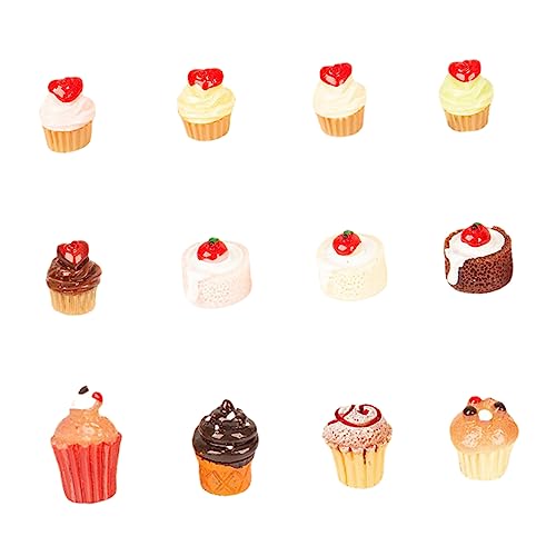 Vaguelly 12pcs Mini Kuchen Modell Miniatur Gefälschte Lebensmittel Puppenhaus Geschnitten Dessert Spielzeug Für Pretend Spielen Zufällig Stil Vaguelly 12pcs Mini Kuchen Modell Miniatur Gefälschte Lebensmittel Puppenhaus Geschnitten Dessert Spielzeug Für Pretend Spielen Zufällig Stil von Vaguelly