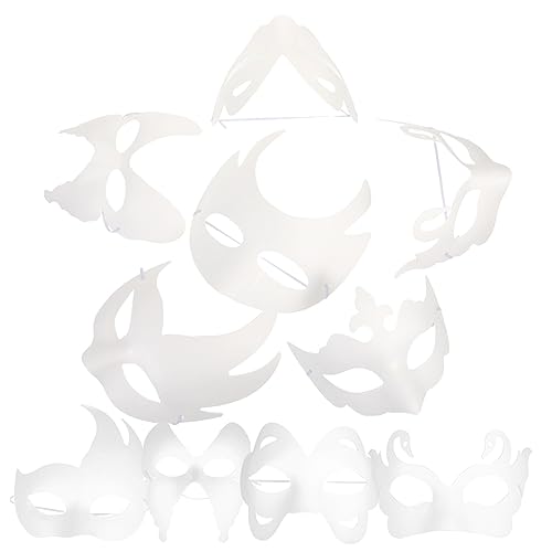 Vaguelly Blanko-masken Aus Papier Handgefertigt Für Jungen Und Mädchen Für Maskenbälle Unbemalt Für Erwachsene Vaguelly Blanko-masken Aus Papier Handgefertigt Für Jungen Und Mädchen Für Maskenbälle Unbemalt Für Erwachsene von Vaguelly