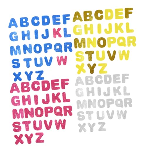 Vaguelly 130Stücke Glitzernde Aufkleber Selbstklebende Eva Vlies Sticker für Bastelprojekte und Kinderzimmer Dekoration von Vaguelly